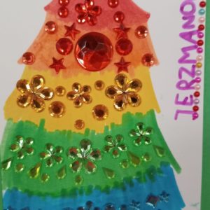 Świąteczne życzenia na papierze